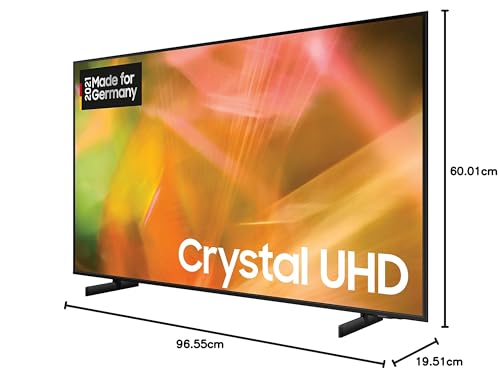 Téléviseur Samsung Crystal UHD 4K 43 pouces (GU43AU8079UXZG), HDR, AirSlim, Dynamic Crystal Color [2021]