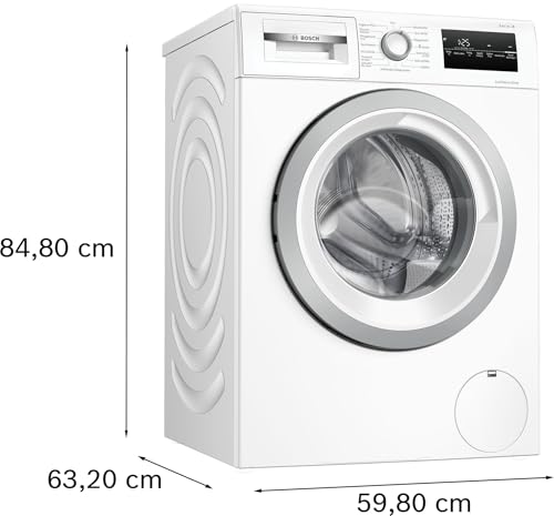 Bosch WAN28K23, Serie 4, Waschmaschine, 1-8kg, 1400 UpM, Maximale Energie- und Wasserersparnis, Hygiene Plus, Speed Perfect, Nachlegefunktion, AquaStop, Amazon Exclusive Edition