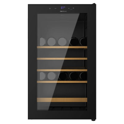 Cecotec Weinkeller Bolero GrandSommelier 36000 Schwarz, 95 Liter, einstellbare Temperatur, Kompressor-System, Touch-Bedienfeld, leise, LED-Innenbeleuchtung