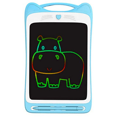 Breeshy 12 Kleinkind Zeichnung Doodle Board Kinder Scribbler Board LöSchbare Schreib Tafel LCD Zeichen BläTter Blau