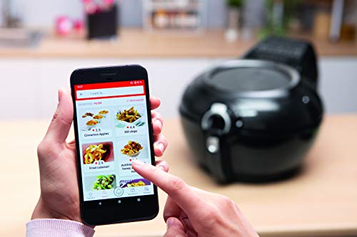 Tefal YV9708 ActiFry Genius XL 2in1 Heißluftfritteuse mit Rührarm | Testsieger | 1,7 kg für 8 Personen | 9 automatische Menüs | 2 Speisen gleichzeitig | gesunde Friteuse ohne Öl, Schwarz