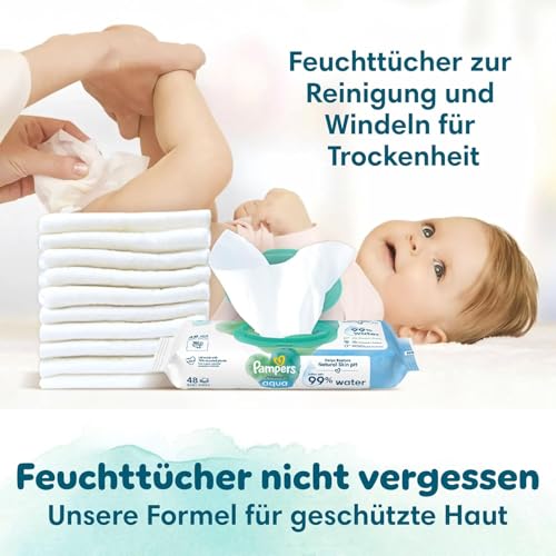 Pampers Baby Windeln Größe 4 (9-14 kg) Harmonie, MONATSBOX, Sanfter Hautschutz Und Pflanzenbasierte Inhaltsstoffe, 174 Stück