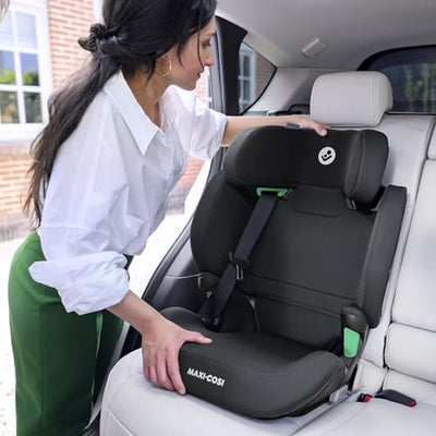 Maxi-Cosi RodiFix M i-Size, Kindersitz mit hohem Rücken, 3,5–12 Jahre, 100–150 cm, ISOFIX-Kindersitz, G-CELL Seitenaufprallschutz, verstellbare Höhe, schnelles und einfaches Anschnallen, Basic Black