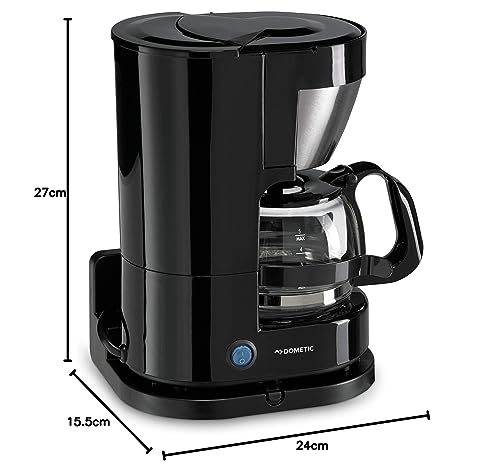 Dometic PerfectCoffee MC 052, Reise-Kaffeemaschine, 12 V, 170 W, für Auto, LKW oder Boot, 5 Tassen, schwarz