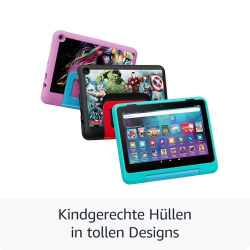 Das neue Amazon Fire HD 8 Kids Pro-Tablet, für Kinder von 6 bis 12 Jahren | 3 GB RAM, 8-Zoll-HD-Bildschirm, werbefreie Inhalte, Kindersicherung, 13 Stunden Akkulaufzeit, 32 GB, blaugrün (2024)