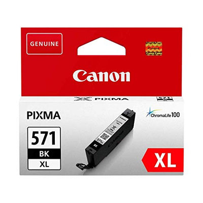 Canon Originaltinte CLI-571XL BK, Größe XL, Schwarz, Recyclebare Verpackung