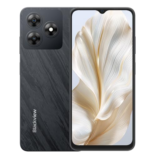 Blackview Wave 8C 4G Smartphone ohne Vertrag, 6,56'' HD+, Octa-Core 6GB+64GB (2TB Externe SD), 13MP+8MP Kamera, 3 Kartensteckplätze, Android 14 DUAL SIM Handy, Smart-K Box Lautsprecher, GPS Blau