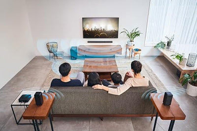 Sony HT-S40R 5.1ch 600W Soundbar für TV mit Subwoofer und kabellosem Rear Speaker mit Bluetooth