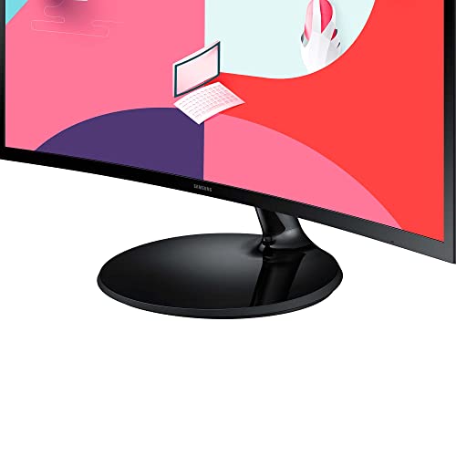 Moniteur Samsung S36C Essential S27C364EAU, incurvé, 27 pouces, dalle VA, résolution Full HD, Eco Saving Plus, AMD FreeSync, temps de réponse de 4 ms, taux de rafraîchissement 75 Hz, noir