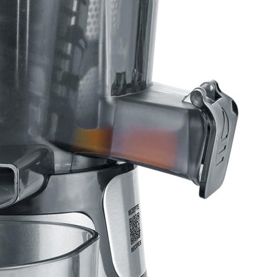 SEVERIN Slow Juicer – Entsafter für Saft, Sorbet, Eis, Marmelade uvm., elektrische Saftpresse aus Edelstahl, einfache Reinigung dank Easy-Clean Konzept, 1L Auffangbehälter, 150 Watt, ES 3571