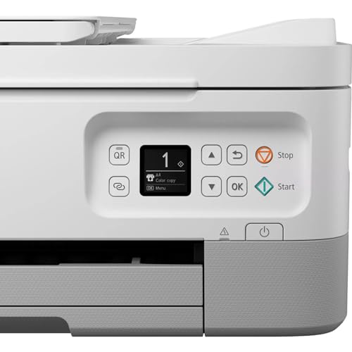 PIXMA TS7451i 3-in-1 WLAN-Drucker fürs Homeoffice, Kopierer und Scanner – PIXMA Print Plan kompatibel – Drucken von Randlosfotos – kabelloses Drucken/Scannen via Cloud und Smartphone (Weiß)