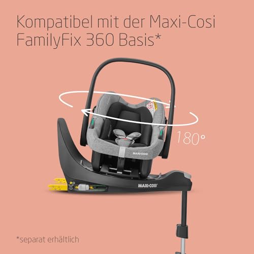 Maxi-Cosi Zelia S Trio Kinderwagen 3 in 1 Komplettset, 0-4 Jahre, bis 22 kg, Zusammenklappbar, Kompakt, Verstellbarer Baby Kinderwagen, mit CabrioFix S i-Size Babyschale, Zubehör, Wickeltasche, Grau