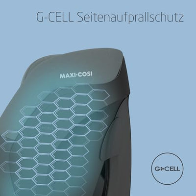 Maxi-Cosi Titan S i-Size, Mitwachsender Kindersitz, 15Monate–12Jahre (76–150cm), ISOFIX Kindersitz Auto, 5 Sitzpositionen, 13 Kopfstützenstufen, G-CELL-Schutz, 5-Punkt-Sicherheitsgurt, Tonal Graphite