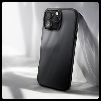 Spigen für iPhone 16 Pro Hülle [Anti-Yellowing] Ultra Hybrid Case Handyhülle Schutzhülle Cover Transparent Durchsichtig Dünn Slim -Frost Black