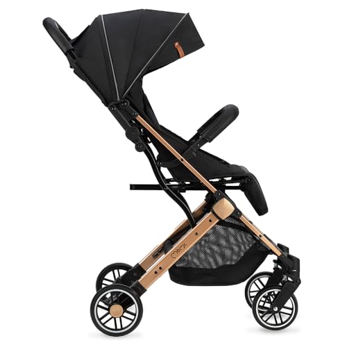 MOMI ESTELLE Kinderwagen für Kinder ab 6 Monat bis zu max. Körpergewicht von 15 kg, H105 x B51 x T75 cm, klappbar auf die Maße H65 x B51 x T21 cm, Gewicht 7,5 kg, 5-Punkt-Sicherheitsgurt