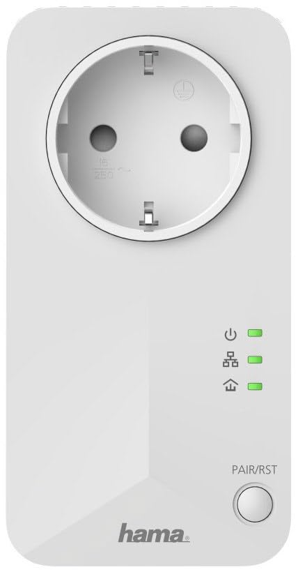 Hama Socket Powerline 600 Mbps weiß