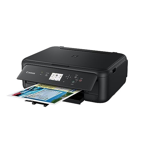 Canon PIXMA TS5150 Drucker Farbtintenstrahl Multifunktionsgerät DIN A4 (Scanner, Kopierer, Farbdisplay, 4.800 x 1.200 dpi, USB, WLAN, Duplexdruck, 2 Papierzuführungen) schwarz