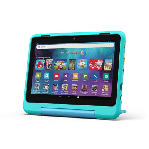 Das neue Amazon Fire HD 8 Kids Pro-Tablet, für Kinder von 6 bis 12 Jahren | 3 GB RAM, 8-Zoll-HD-Bildschirm, werbefreie Inhalte, Kindersicherung, 13 Stunden Akkulaufzeit, 32 GB, blaugrün (2024)