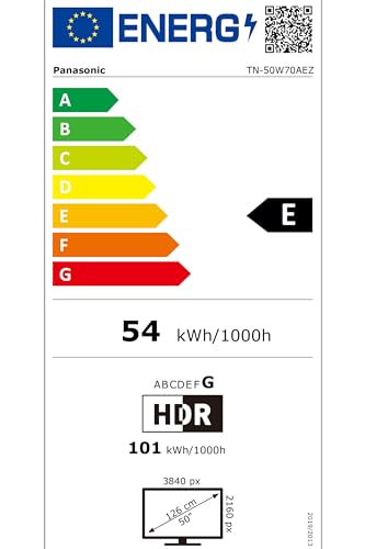 Panasonic TN-50W70AEZ, W70-Serie 50 Zoll 4K Ultra HD LED Smart TV, 2024, Google Assistant, Chromecast, Dolby Vision & Atmos, Gaming-Modus, Bluetooth, für EIN außergewöhnliches visuelles Erlebnis