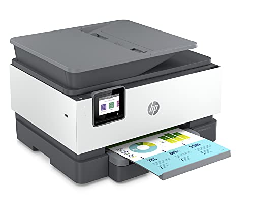 Imprimante multifonction HP OfficeJet Pro 9012e, 6 mois d'impression gratuite avec HP Instant Ink inclus, HP+, imprimante, scanner, copieur, fax, WLAN, LAN, duplex, HP ePrint, Airprint, Basalt