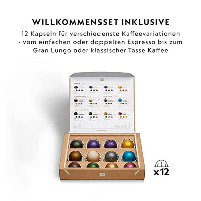 Nespresso De'Longhi ENV 120.W Vertuo Next Kaffeekapselmaschine, weiß