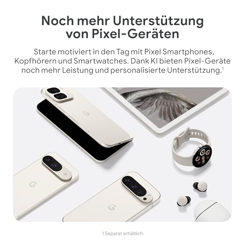 Google Pixel 9 Pro – Android-Smartphone mit Gemini ohne SIM-Lock, Dreifach-Rückkamerasystem, 24 Stunden Akkulaufzeit und EIN 6,3 Zoll großes Super Actua-Display – Rose Quartz, 128GB