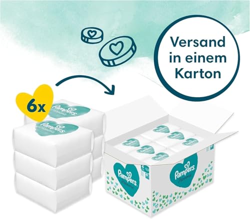 Pampers Baby Windeln Größe 4 (9-14 kg) Harmonie, MONATSBOX, Sanfter Hautschutz Und Pflanzenbasierte Inhaltsstoffe, 174 Stück