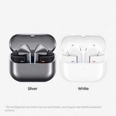 Samsung Galaxy Buds3 Pro Kabellose Bluetooth-Kopfhörer, Active Noise Cancelling (ANC), Adaptive Geräuschunterdrückung, 360 Audio, In-Ear-Kopfhörer mit Hi-Fi-Sound, White, Inkl. Anymode Clear Cover