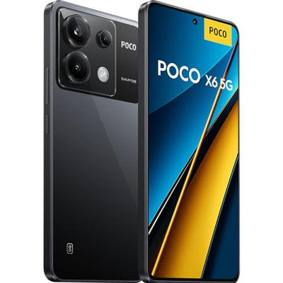 Poco X6 5G Smartphone, 12+256GB Handy ohne Vertrag, 120Hz 6,67" 1,5k AMOLED Display, 64MP OIS Dreifach-Kamera, 5100mAh, 67W Turbo-Charge, Dual-SIM, Schwarz (DE Version + 2 Jahre Garantie)