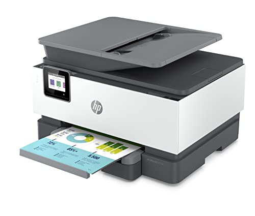 Imprimante multifonction HP OfficeJet Pro 9012e, 6 mois d'impression gratuite avec HP Instant Ink inclus, HP+, imprimante, scanner, copieur, fax, WLAN, LAN, duplex, HP ePrint, Airprint, Basalt