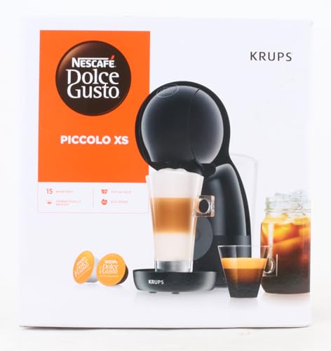 NESCAFÉ DOLCE GUSTO PICCOLO XS by KRUPS anthrazit manuelle Kaffeekapselmaschine