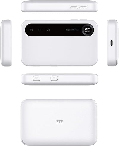 ZTE U50, tragbarer WLAN-Zugangspunkt 5G mit SIM-Steckplatz, entsperrter SIM-Steckplatz, kostengünstig für 32 Heim-/Geschäftsgeräte, 5G und 4G+, AX1800 WiFi 6, bis zu 32 Geräte