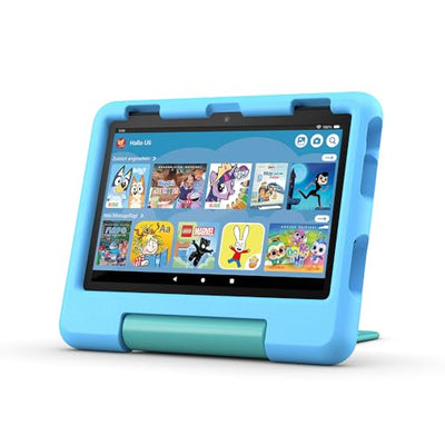 Das neue Amazon Fire HD 8 Kids-Tablet, für Kinder von 3 bis 7 Jahren | 3 GB RAM, werbefreie Inhalte, mit integrierter Kindersicherung, 13 Stunden Akkulaufzeit, 32 GB, blau (2024)