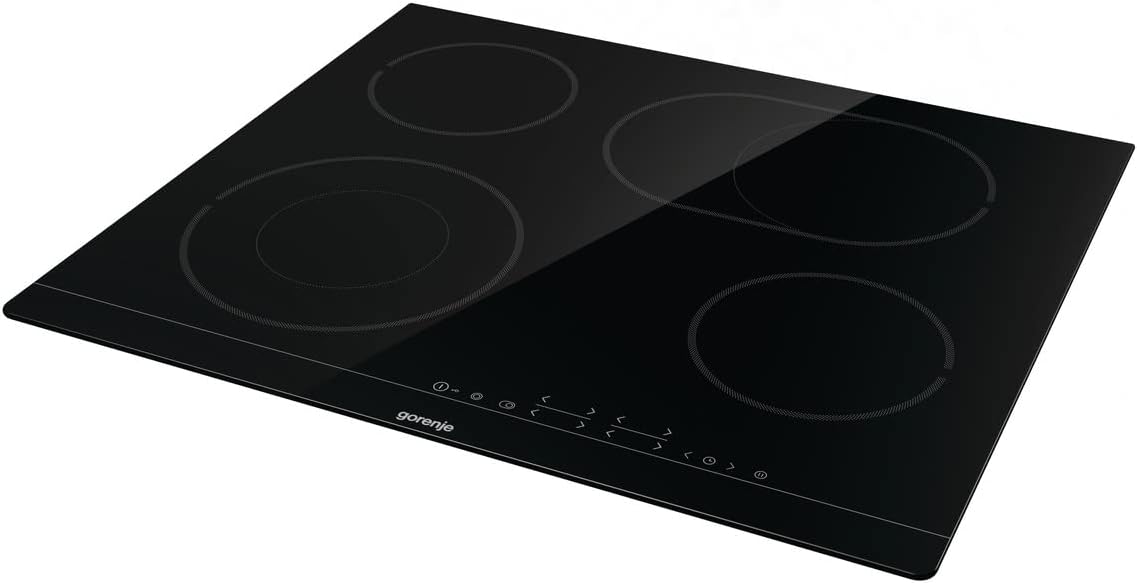 Gorenje ECT 643 BSC Kochfeld Elektro / 60 cm / Zweikreiszone / Bräterzone / TouchControl / Timer / Rahmenlos, Ohne Bridgezone