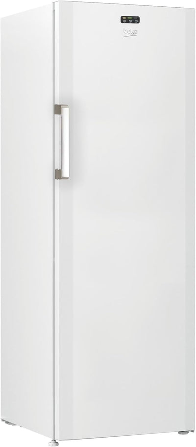 Beko FS127940N b100 freistehender Gefrierschrank, 244 l Gesamtrauminhalt, 5 Gefrierschubladen, 2 Gefrierfächer, Schnellgefrierfunktion, MinFrost, Türalarm, 36 dB, Weiß