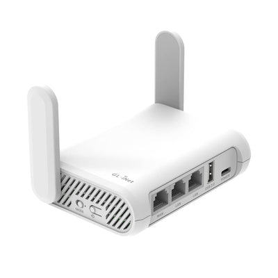 GL-SFT1200 (Opal) Sicherer WLAN-Router für unterwegs – AC1200 Dualband-Gigabit-Wireless-Internet-Router | IPv6 | USB-2.0 | MU-MIMO | 128 MB Arbeitsspeicher | Repeater-Brücke | Access Point-Modus