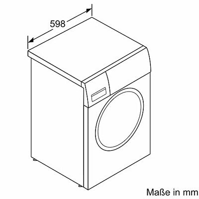 Bosch WAN28K23, Serie 4, Waschmaschine, 1-8kg, 1400 UpM, Maximale Energie- und Wasserersparnis, Hygiene Plus, Speed Perfect, Nachlegefunktion, AquaStop, Amazon Exclusive Edition