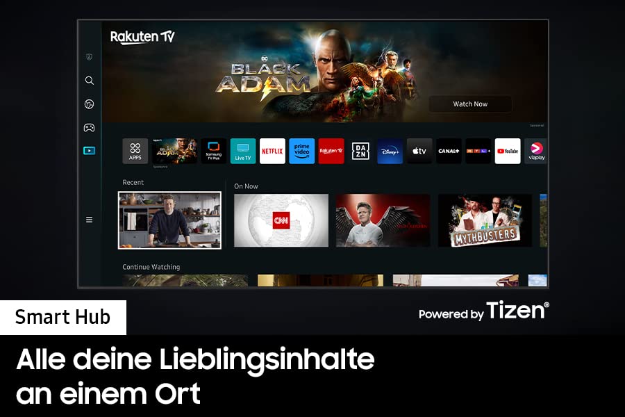 Samsung Crystal UHD 4K CU7199 Fernseher 55 Zoll, PurColor, Crystal Prozessor 4K, Smart TV, GU55CU7199UXZG, Deutsches Modell [2023]