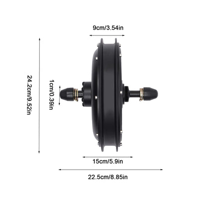 YyanLAK Elektrofahrrad Nabenmotor Kit, 36V 500W Hinterrad Bürstenloser Getriebemotor E-Bike, für die Hinterräder von Fahrrädern