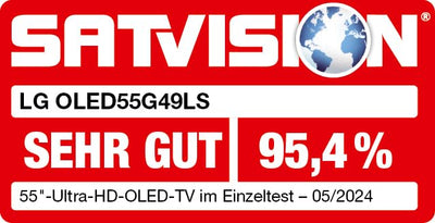 LG OLED55G49LS TV 55" (139 cm) OLED evo Fernseher (α11 4K AI-Prozessor, webOS 24, Dolby Vision, bis zu 120Hz) [Modelljahr 2024]