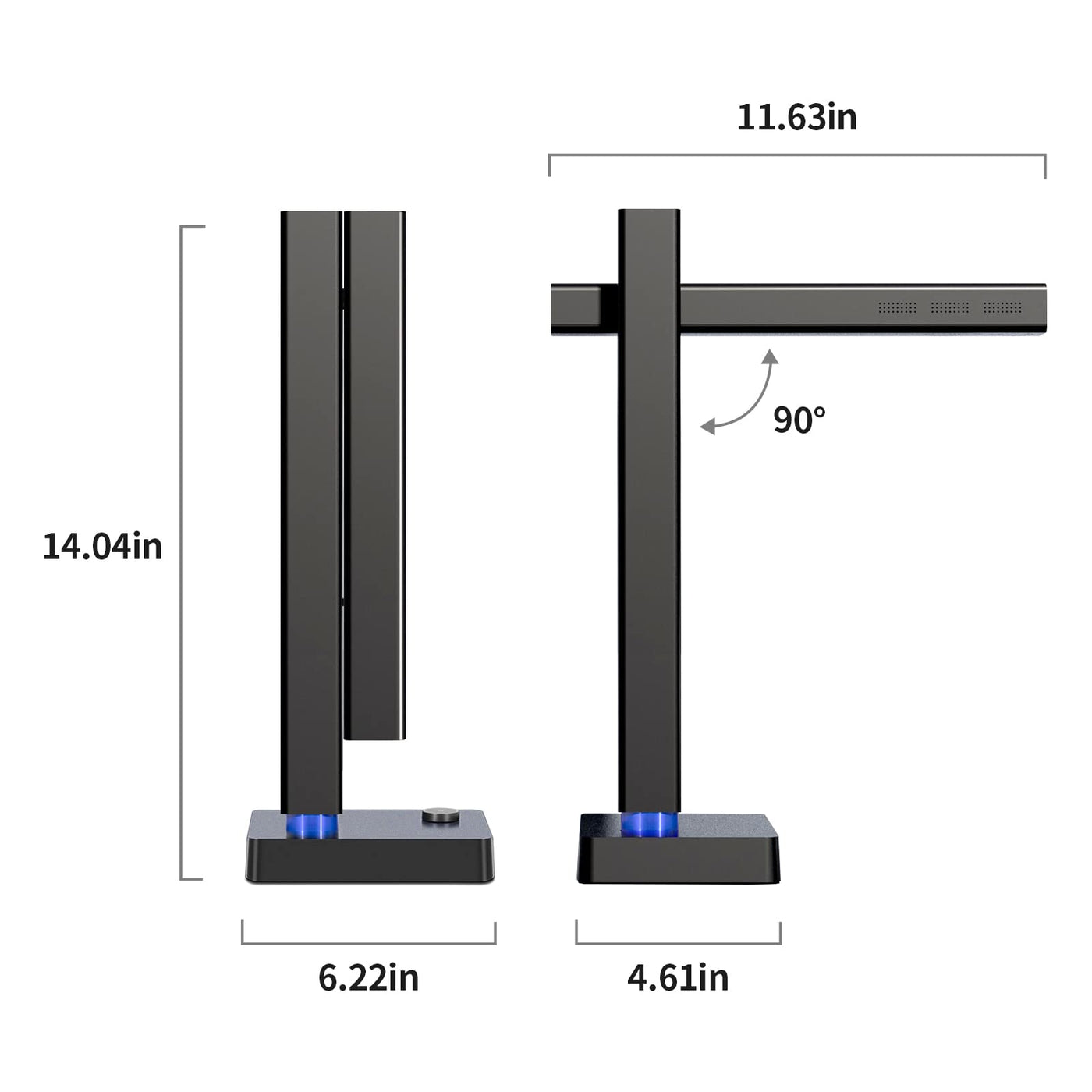 CZUR USB-Dokumentenkamera 8MP, A4 Overhead Scanner, Tragbarer Dokumentenscanner mit OCR, für Live-Präsentationen Webkonferenzen Online Unterricht, Kompatibel mit MacOS/Windows (Shine 800 Pro A4)