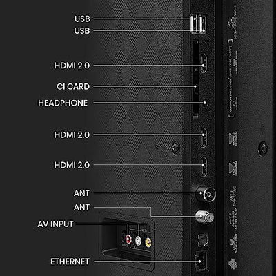 Hisense 50E7KQ QLED Smart TV 127cm (50 pouces), 4K, HDR10, décodage HDR10+, HLG, Dolby Vision, DTS Virtual, panneau 60Hz, Bluetooth, Alexa intégré, VIDAA Voice, noir [2023