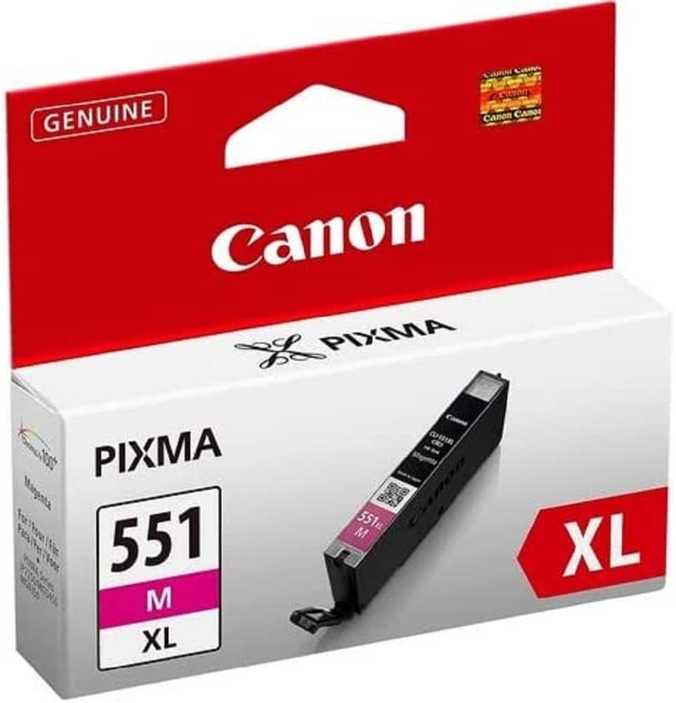 Canon Originaltinte CLI-551M, XL, Magenta, Recyclebare Verpackung