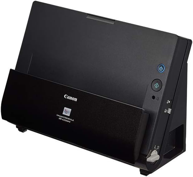 Canon DR-C225 II - imageFORMULA Dokumentenscanner (Duplex, Einzug, Farbe, 600dpi, 25 Seiten/Min, PDF OCR, kompakt, schwarz)