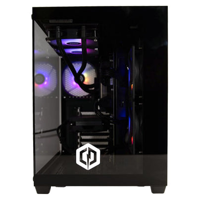 CYBERPOWERPC Luxe Gaming PC - Intel Core i7-12700KF, Nvidia RTX 4070 12GB, 32GB RAM, 1TB NVMe SSD, 650W PSU, Wasserkühlung, Windows 11, Ark RGB