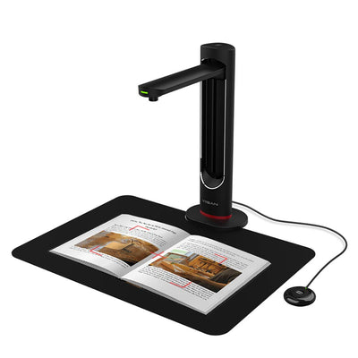 Viisan K21 Dokumenten-& Buchscanner Max Scanbereich A3. 21MP Sensor Buch-Doppelseiten Glätten & Aufteilen Auto-Scannen. Laser-Markierung. Texterkennung. Windows & Mac Tragbar