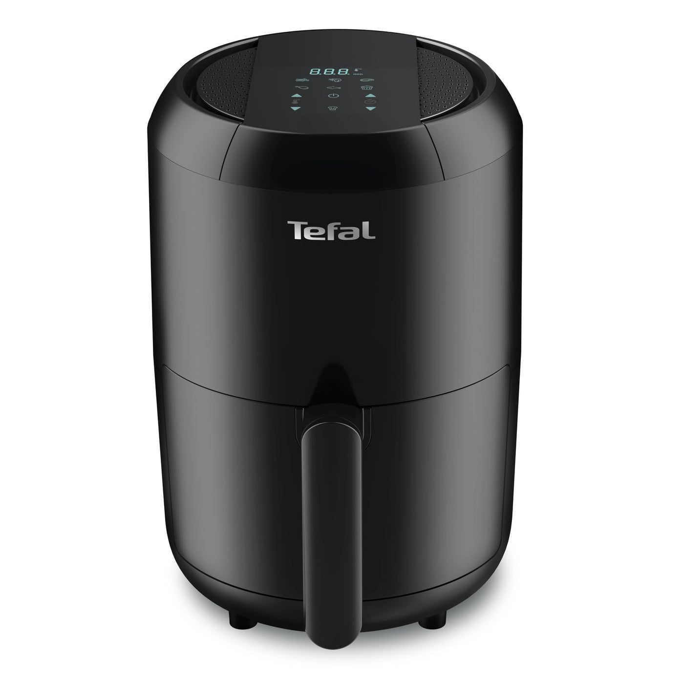 Tefal EY3018 Heißluftfritteuse Easy Fry Compact | Air Fryer für 1-2 Personen | Kapazität: 1,6 L | 6 automatische Programme | Digitales Display | energiesparend | gesunde Friteuse ohne Öl | Schwarz