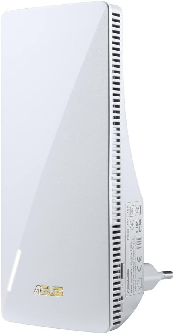 ASUS RP-AX58 AX3000 Dualband WiFi 6 Range Extender/AiMesh Extender (160 MHz Bandbreite auf 5GHz Kanälen, Einrichtung per App, große Kompatibilität)