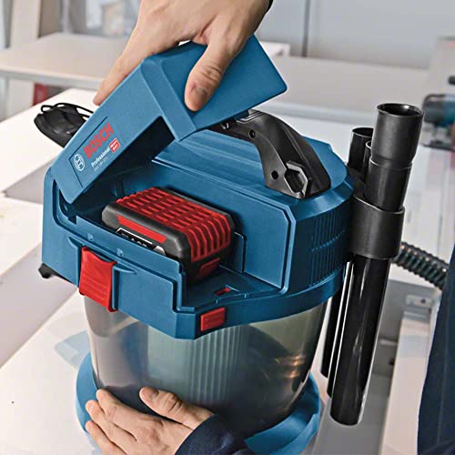 Bosch Professional 18V System Industriestaubsauger GAS 18V-10 L (inkl. 1,6 m Schlauch, 3 Verlängerungsrohre, ohne Akku/ Ladegerät)