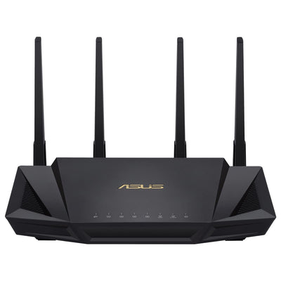 Asus RT-AX58U Router kombinierbarer Router (Tethering als 4G und 5G Router-Ersatz, Ai Mesh WLAN System, WiFi 6 AX3000, Dual-Band, 4x Gigabit LAN, 1.5 GHz TC CPU, AiProtection, USB 3.0, 160 MHz)